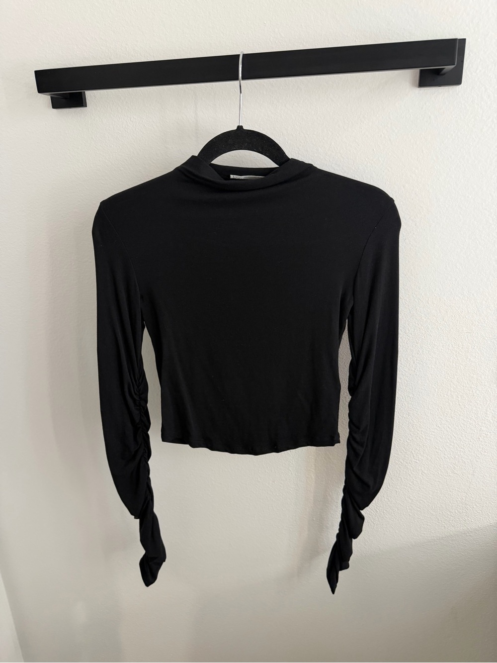 Cotton Modal Ruched T-Shirt - Picture 2 of 3
